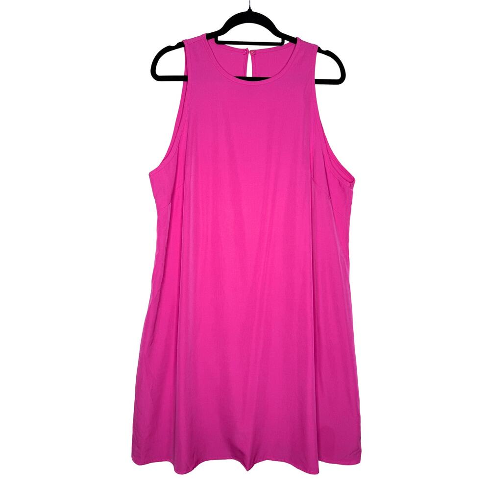 SHEIN Curve EZwear Sleeveless Pink Mini Dress Size 1XL Summer Beach Resort Chic